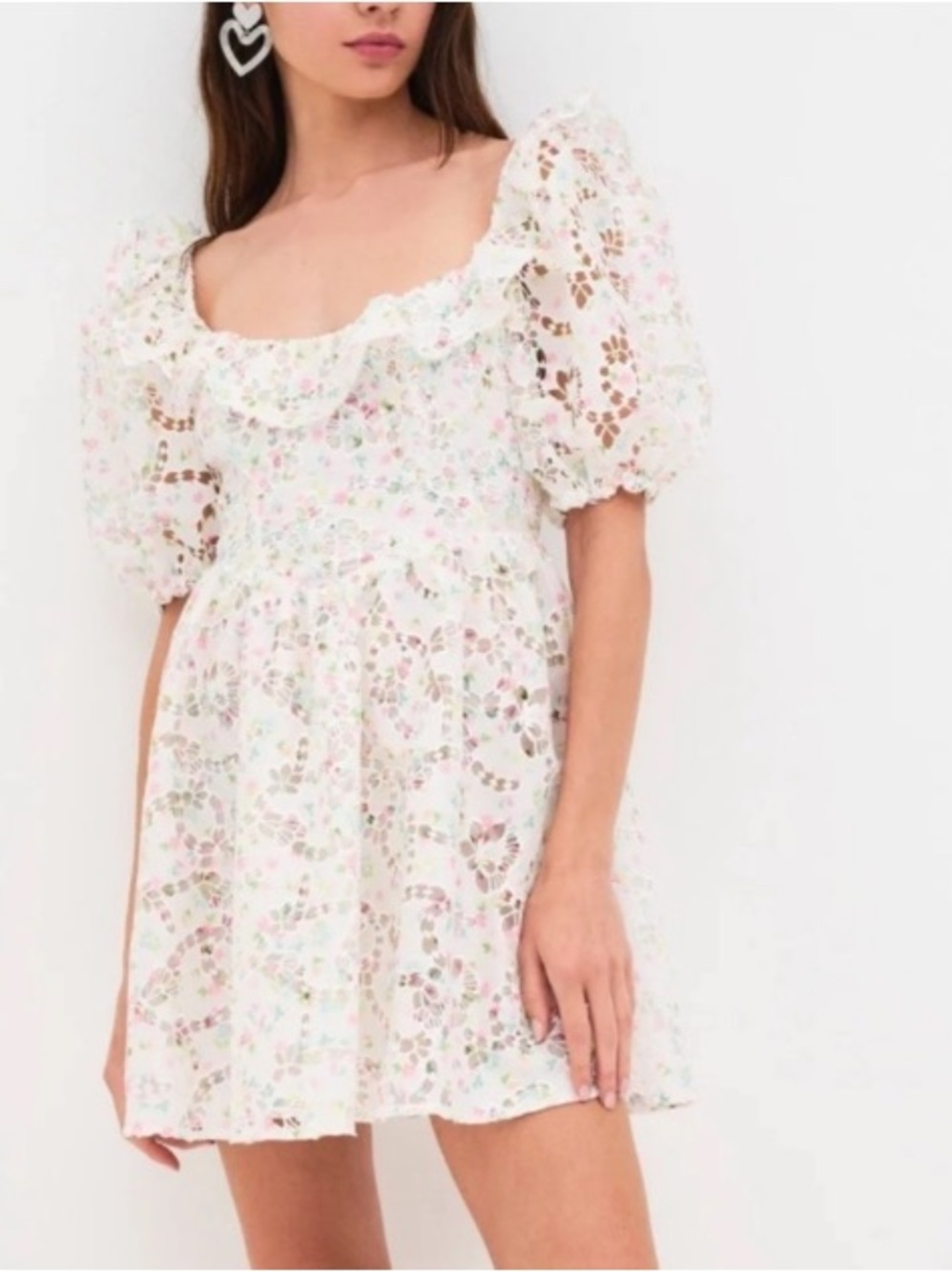 NWT For Love & Lemons Magnolia Mini Dress Small